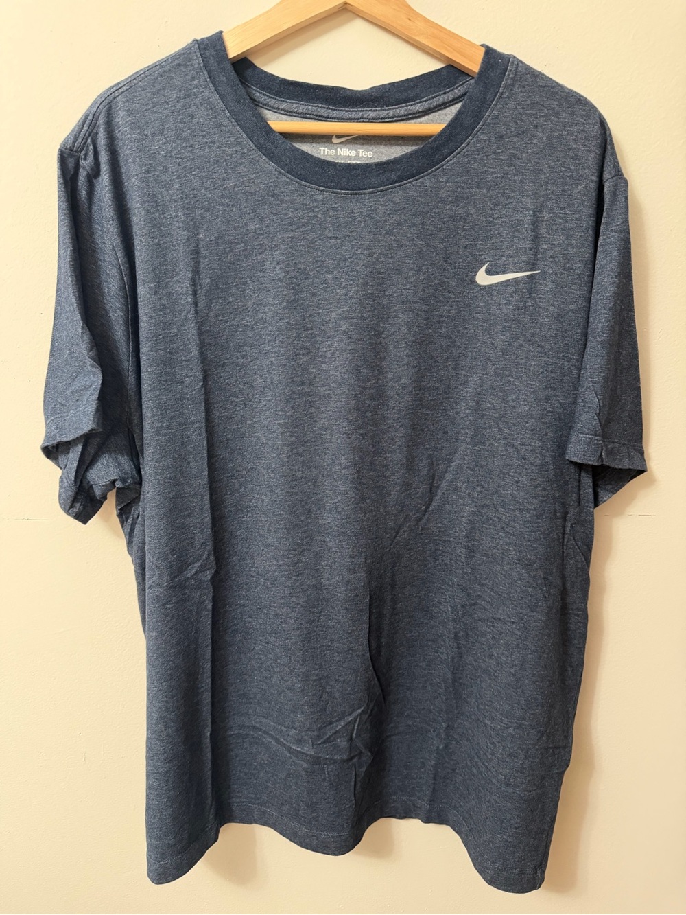 Nike Short Sleeve Tee in Heather Blue